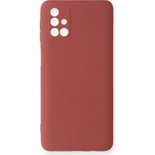 Eco Port Samsung Galaxy M31S Kılıf Nano Içi Kadife Silikon - Kiremit