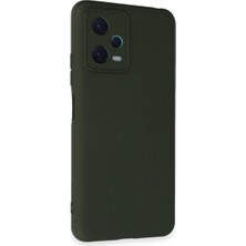 Eco Port Xiaomi Redmi Note 12 5g Kılıf Nano Içi Kadife Silikon - Koyu Yeşil