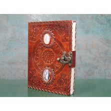 Ttt Taşlı Deri Defter Model 2