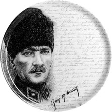 Porland Atatürk DESEN10 Dekoratif Tabak 28CM
