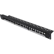 Pg 1u 24PORT Cat6 Utp Boş Patch Panel Pg-24-B