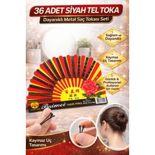 Bezos 36 Adet Siyah Tel Toka Saç Tokası – Dayanıklı Metal Saç Teli Toka Seti