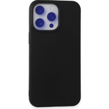 Eco Port Apple Iphone 15 Pro Max Kılıf Nano Içi Kadife Silikon - Siyah