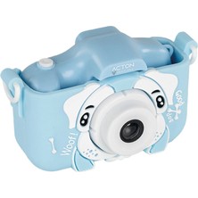 3 Adet Acton Kids Fotoğraf Makinesi (Dog) Mavi