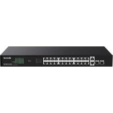 Tenda 24PORT Poe 410W 2-Sfp 2-Uplink Gigabit Yönetilemez Switch TEG1128P-24-410W