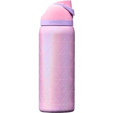 Owala 32 Oz (946 Ml) Freesip Desenli Çift Katmanlı Paslanmaz Çelik Termos – Kilitli Kapak