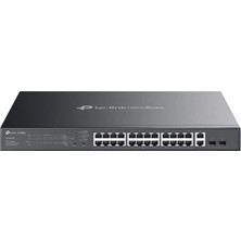 TP-LINK OMADA ES228GMP 24 PORT GIGABIT+ 2XGB SFP+2XGB RJ45 UPLINK CLOUD L2 YÖNETİLEBİLİR 384W POE RACKMOUNT SWITCH