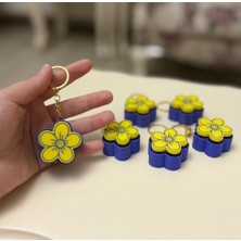Aura Design Studio Çiçek 3D Clicker Figür Anahtarlık, Hediyelik , Çanta Süsü