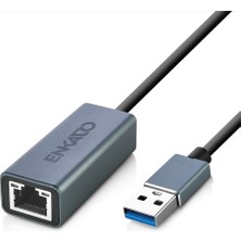 Kaia Life Enkado EKD-TP44, USB To RJ45, Metal, Ethernet Kartı