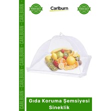 Carlburn Özel Üretim Mutfak Katlanabilir Tül Koruyucu Kapak Sofra Meyve Yemek Gıda Koruma Şemsiyesi Sineklik
