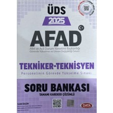 Data Yayınları Afad Tekniker 2025 Üds Soru Bankası - Karekod Çözümlü