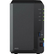 Synology Diskstation DS223 512MB 2 x 3,5 Sata Destegi Raıd(1-0-5-6-10) Nas Server