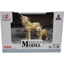 Kaia Life Kutulu Model Uluyan Kurt ve Yavrusu