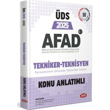 Data Yayınları Afad Tekniker 2025 Üds Konu Anlatımlı