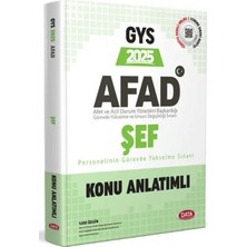 Data Yayınları Afad Şef 2025 Gys Konu Anlatımlı