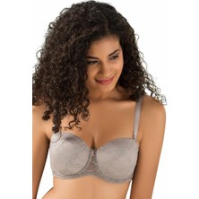 Mabelme Store 9350 Le Jardin Dantel Kaplı Soft C Cup Sütyen Kadın