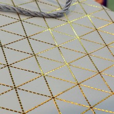 Hereveoyuncak Beyaz Geometrik Desenli Büyük Boy Karton Hediye Çantaası