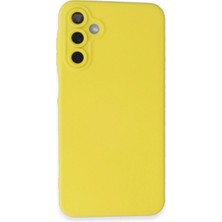 Mudanis Samsung Galaxy A05S Kılıf Nano Içi Kadife Silikon - Sarı