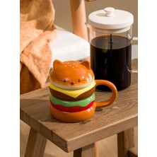 LC Waikiki Karışık Hamburger Figürlü Seramik Kupa 370 ml  (S6)