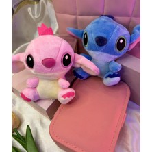 Tatlış Dükkan 2 Adet Stitch Konseptli Hediyelik Peluş Anahtarlık Modelleri ,bff Anahtarlığı , Çift Anahtarlığı