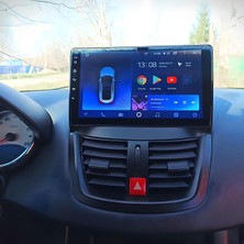 Conio Peugeot 207 (2006-2012 Yıl) 2gb Ram 32GB Rom Hafıza Multimedya Android Sürüm 14 Kablosuz Carplay Navigasyon 9 Inç Ekran