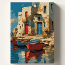 Die Grup Kendin Yap Sayılarla Tuval Boya Kiti - 40X50 Cm, Hobi Seti