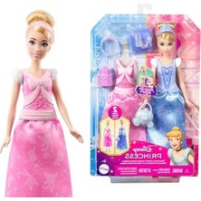 Die Grup 2'si 1 Arada Cinderella Bebek Seti, Çıkarılabilir Aksesuarlarla Eğlenceli Oyun