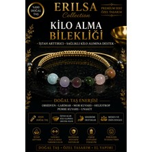Erilsa Sertifikalı Doğal Taş Kilo Alma Bilekliği - Ayarlanabilir Unisex Premium Hem Bileklik Hem Halhal