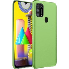 Toyigoo Mey Ithalat®  Samsung Galaxy M31 Kılıf Nano Içi Kadife Silikon - Yeşil TYGRSYT9573