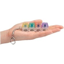 Şeffaf Mekanik Anahtarlık, Işıklı Fidget Aksesuar