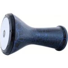 Aydogan's Darbuka Çömlek Alüminyum, Mavi Siyah Çatlak Desenli Tasarım
