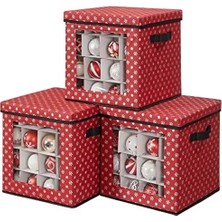 Katlanır Saklama Kutuları, 3'lü Set, 30.5 cm Boyutunda
