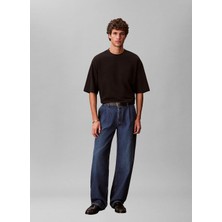 Calvin Klein Jeans Siyah Erkek T-Shirt LV04RF203GUB1 Siyah T-Shirt