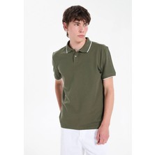 Lee Cooper Haki Erkek Regular Fit Polo T-Shirt 262 Lcm 242024 Brat Haki
