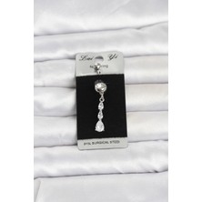 Özssay 316L Cerrahi Çelik Sallantılı Damla Model Göbek Piercing