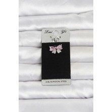 Özssay 316L Cerrahi Çelik Pembe Fiyonk Model Göbek Piercing