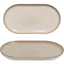 Güral Porselen Bilbao 2 Adet 20x11 cm Kayık Tabak Agate 969