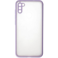Evolvera Samsung Galaxy A11 Kılıf Montreal Silikon Kapak - Mor