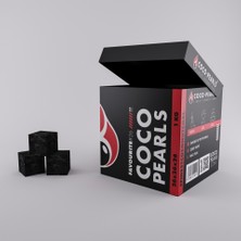 Btrcmpny-Coco Pearls Küp Hindistan Cevizi Kabuğu Nargile ve Barbekü Kömürü 26X26X26 mm (1 kg - 64 Adet)