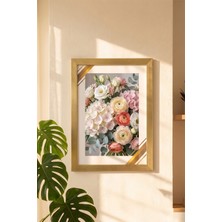 Porsima 4410 Altın Ahşap Modern Dekoratif Cam Fotoğraf Çerçevesi Masa Duvar Fotoğraf Çerçevesi 21X29,7CM