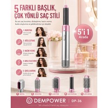 Mercansa Kadınlar Için 5 Başlıklı Saç Şekillendirme Seti Fön, Düzleştirme ve Bukle Aparatlı