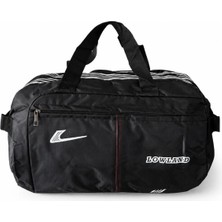 Suat Saraç Siyah Unisex Spor ve Seyahat Çantası