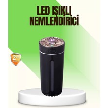 LED Işıklı Aromaterapi Hava Nemlendirici Ultrasonik Sessiz Nem Ayarı