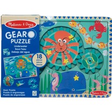 Melissa and Doug Ahşap Dişli Yapboz - Denizaltı - 18 parça