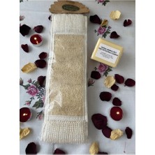 Uzun Sırt Kabak Lifi ve Keçi Sütlü Doğal Sabun Lifli