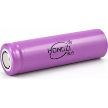farissu Honglı 18650 Şarjlı Pil 1200 Mah 3.7V Li-Ion Düz Uçlu Batarya 35 Gram Tekli Pil