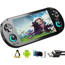 Anbernic Rg Vita Pro Retro Oyun Konsolu 5.5” Full Hd IPS Ekran Android 14/linux Wifi 6 Bluetooth 5.2 4gb Ram 64GB