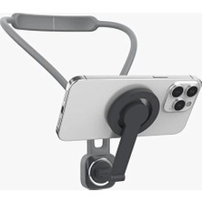 Tüm Telefonlara Uyumlu Boyun Askılı Telefon Tutucu Mıknatıslı Video Çekim Telefon Tutacağı
