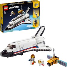 LEGO® Creator 3#ü 1 Arada Uzay Mekiği Macerası 31117 Yapım Seti; Roketleri ve Yaratıcı Eğlenceyi Seven Çocuklar İçin Havalı Oyuncaklar (486 Parça)