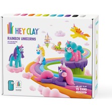 HEY CLAY Hava ile Kuruyan Kil (15'li kutu) - Rainbow Unicorns